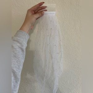 Pearl bachelorette veil